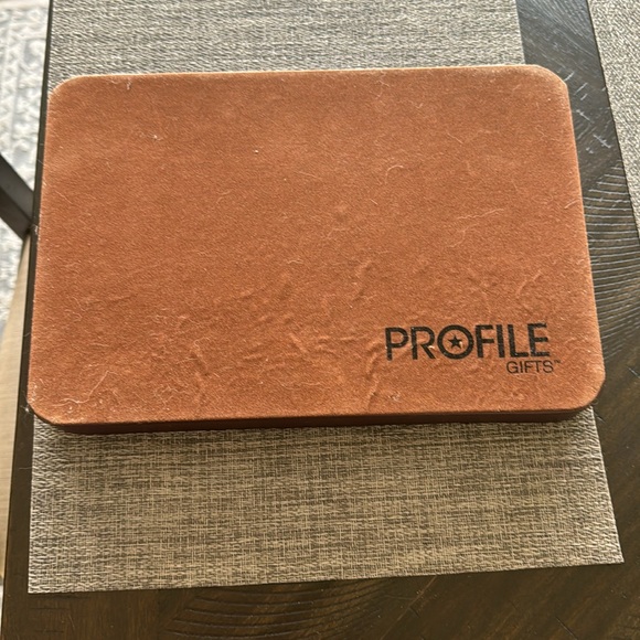 Mens Leather Vanity Organizer Brown - Picture 4 of 4